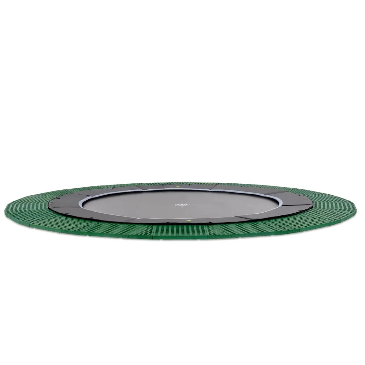 Exit - Cama elástica de suelo Dynamic 427 cm negro con perímetro de seguridad*Exit Toys