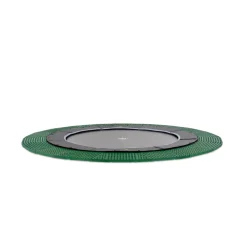 Hot Exit - Cama elástica de suelo Dynamic 305 cm negro con perímetro de seguridad Camas Elásticas