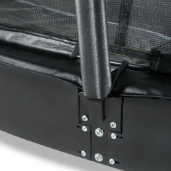 Exit - Cama elástica de suelo Dynamic 305 cm negro con red de seguridad*Exit Toys Outlet
