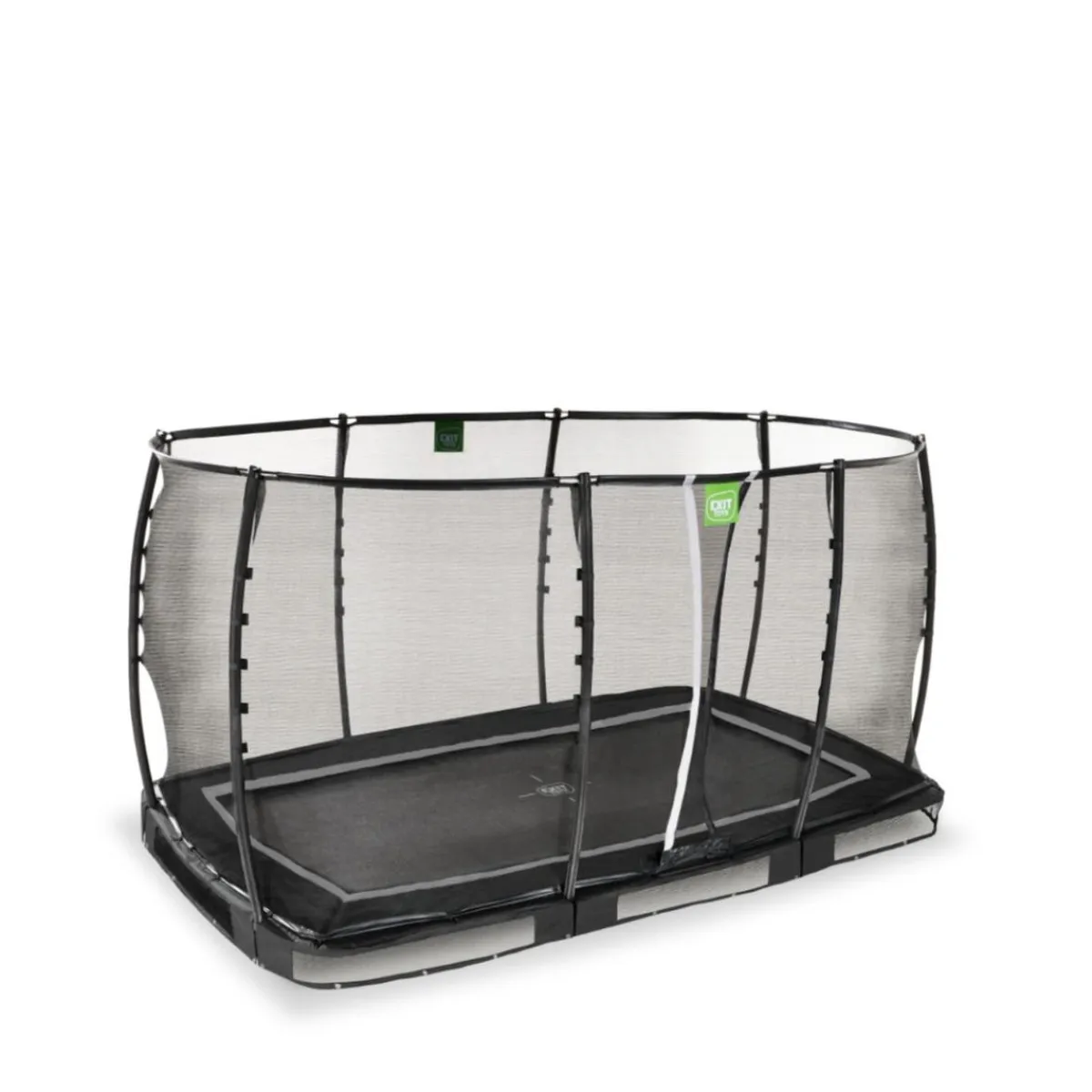 Exit - Cama elástica de suelo Allure Premium 214 x 366 cm negro Camas Elásticas