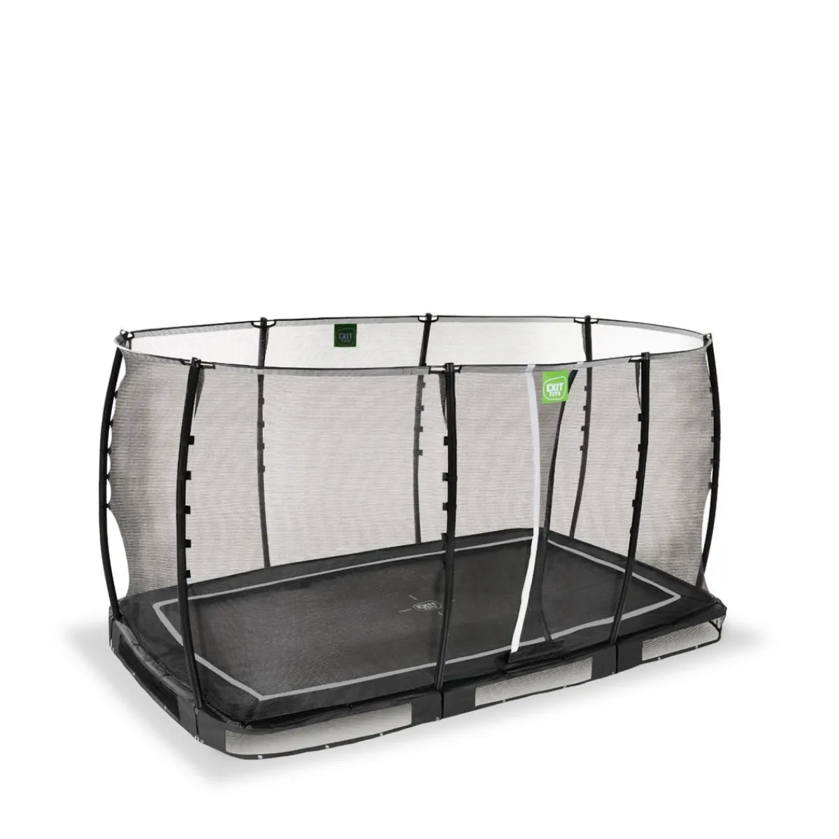 Outlet Exit - Cama elástica de suelo Allure Classic 214 x 366 cm negro Camas Elásticas