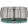 Exit - Cama elástica de suelo Allure Premium 427 cm verde*Exit Toys