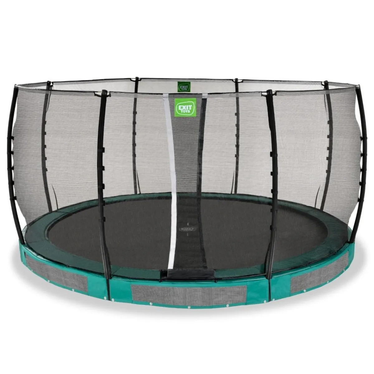 Online Exit - Cama elástica de suelo Allure Classic 427 cm verde Camas Elásticas