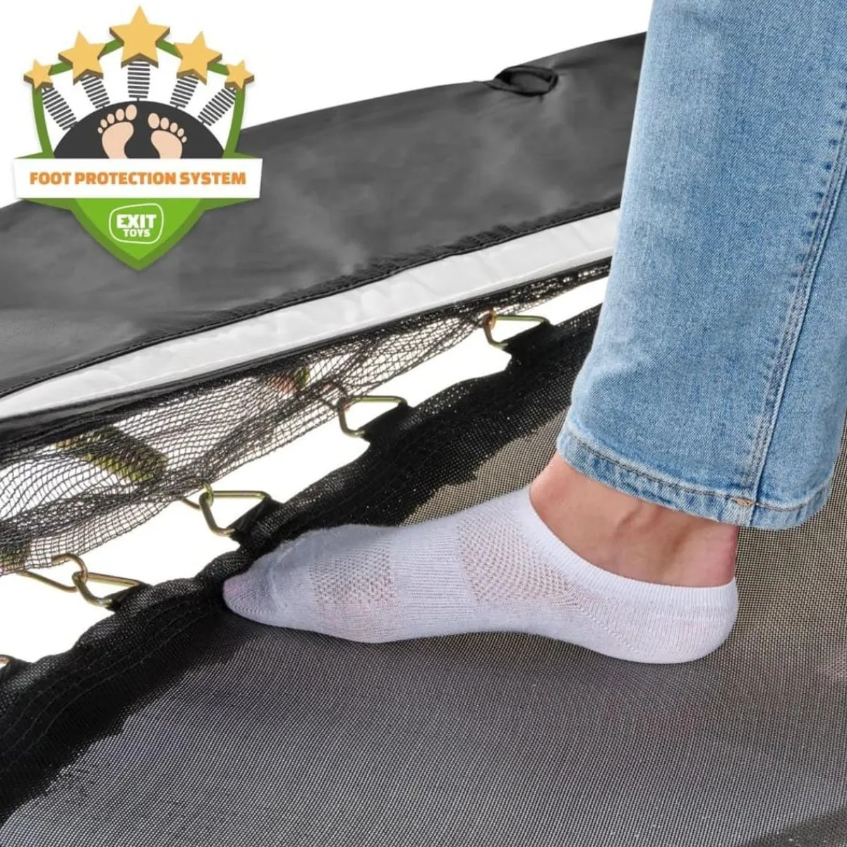 Discount Exit - Cama elástica Lotus Classic 253 cm negro Camas Elásticas