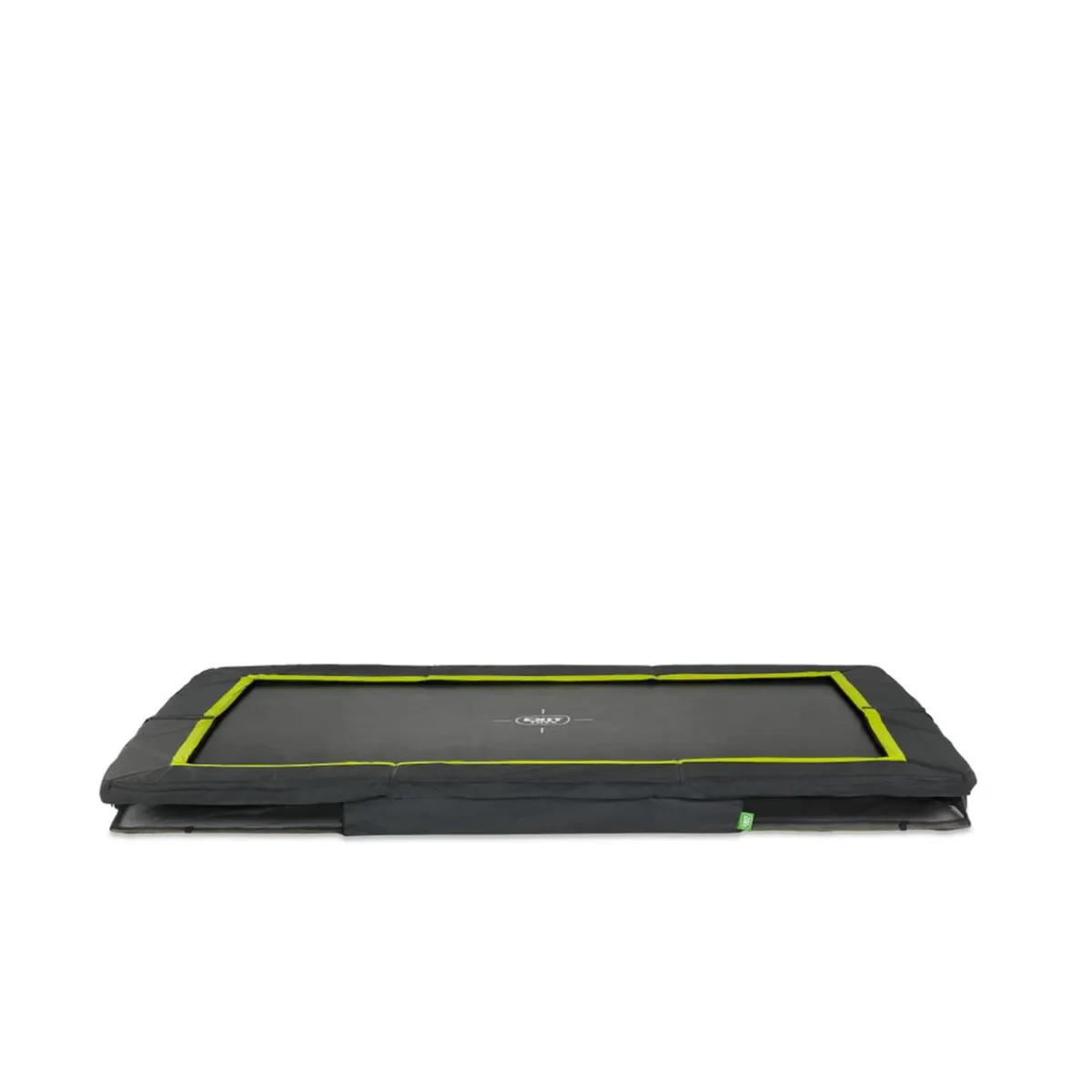Clearance EXIT - Cama elástica rectangular con acolchado negro 214 cm Camas Elásticas