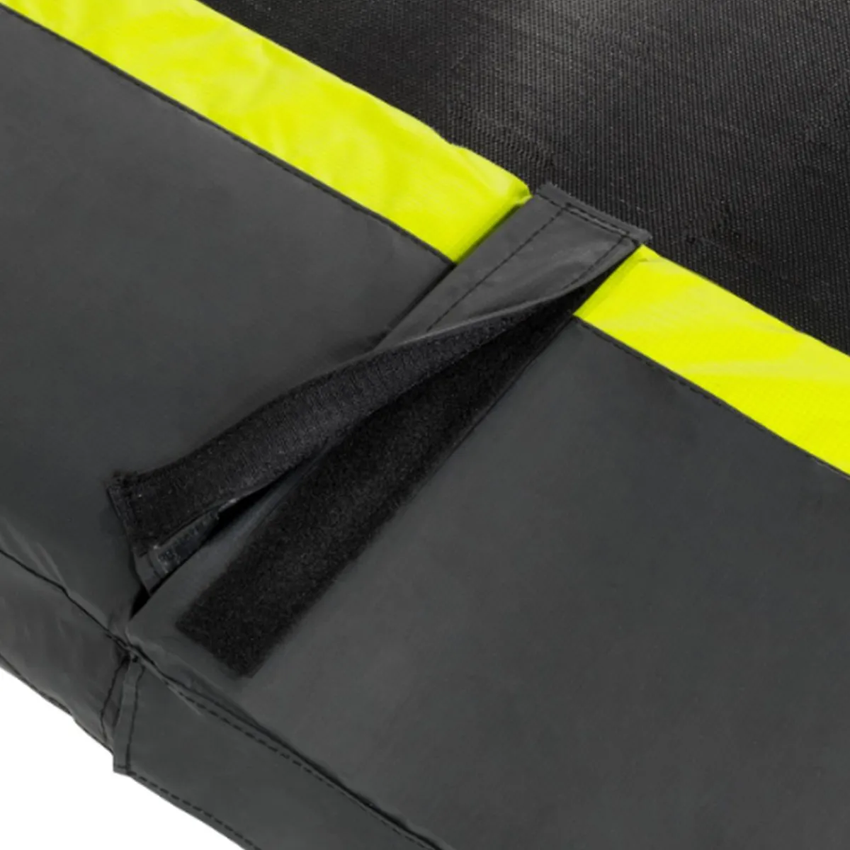 Clearance EXIT - Cama elástica rectangular con acolchado negro 214 cm Camas Elásticas
