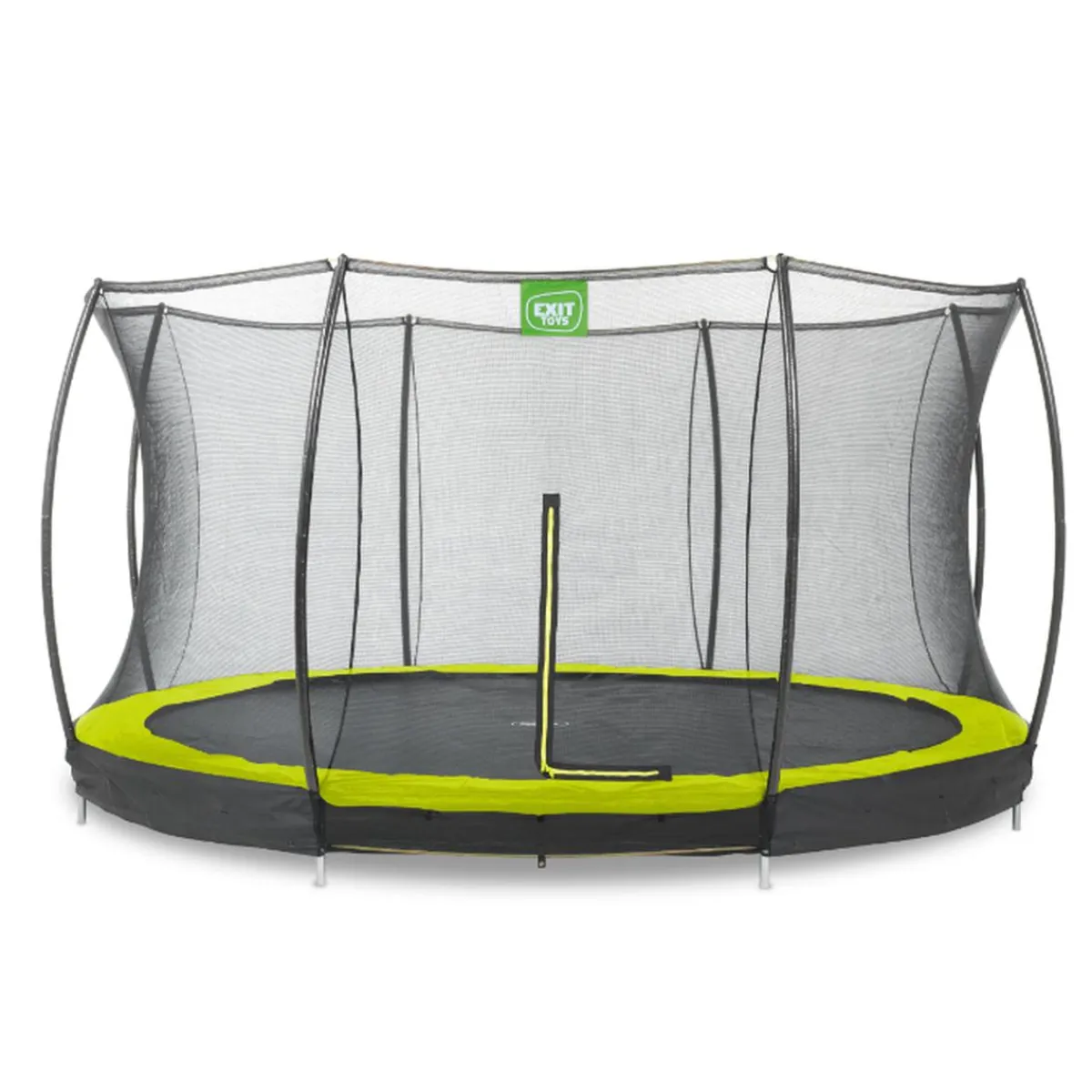 Online Exit - Cama elástica Silhouette redonda de suelo verde 366 cm Camas Elásticas