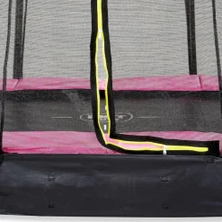 Exit - Cama elástica Silhouette redonda de suelo rosa 366 cm*Exit Toys Discount