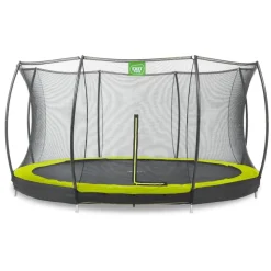 Exit - Cama elástica Silhouette redonda de suelo verde 427 cm*Exit Toys Best