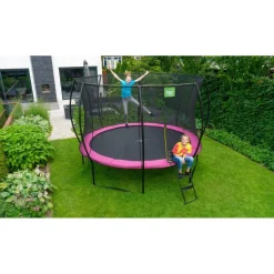 Sale Exit - Cama elástica Silhouette redonda rosa 244 cm Camas Elásticas