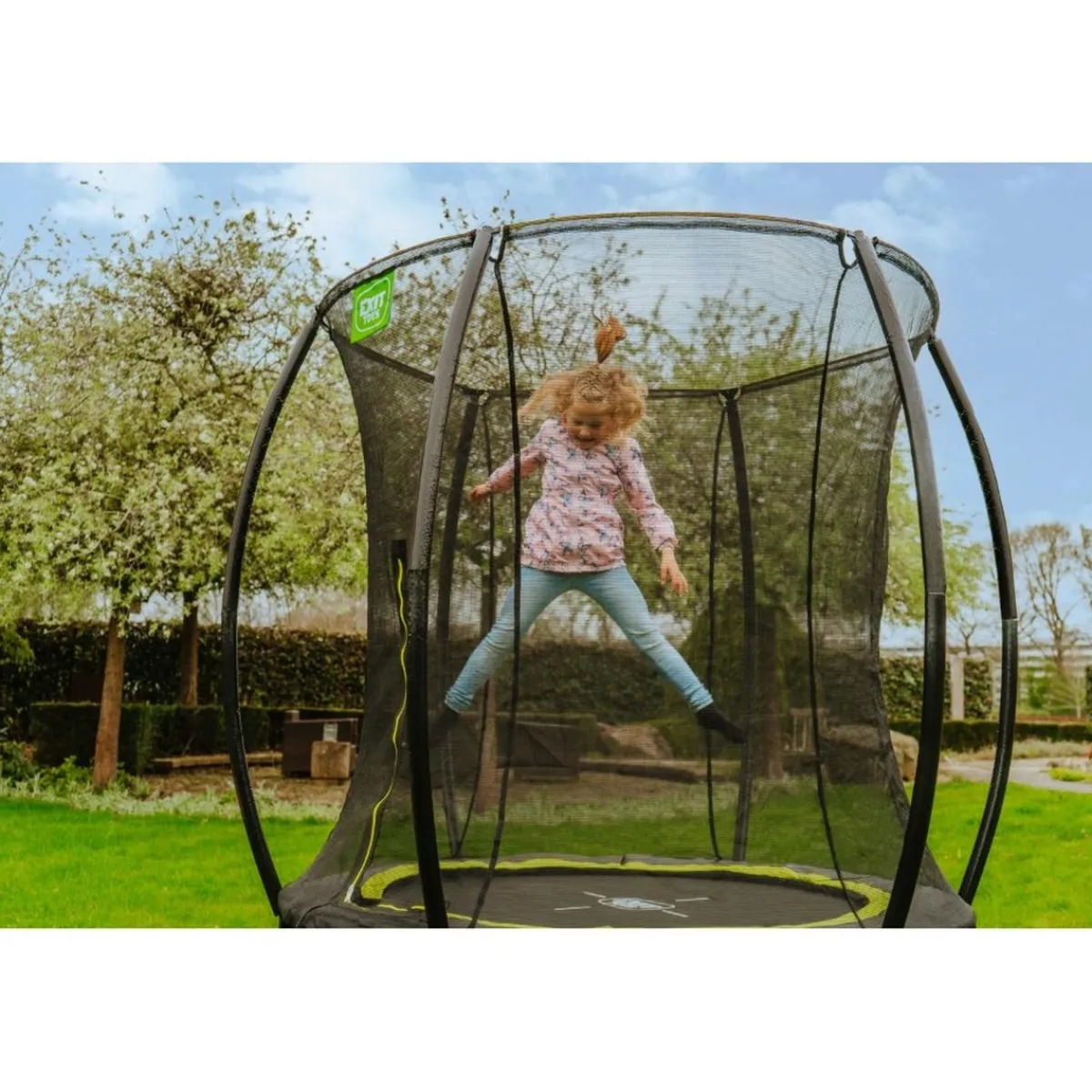 Clearance Exit - Cama elástica Silhouette redonda rosa 183 cm Camas Elásticas