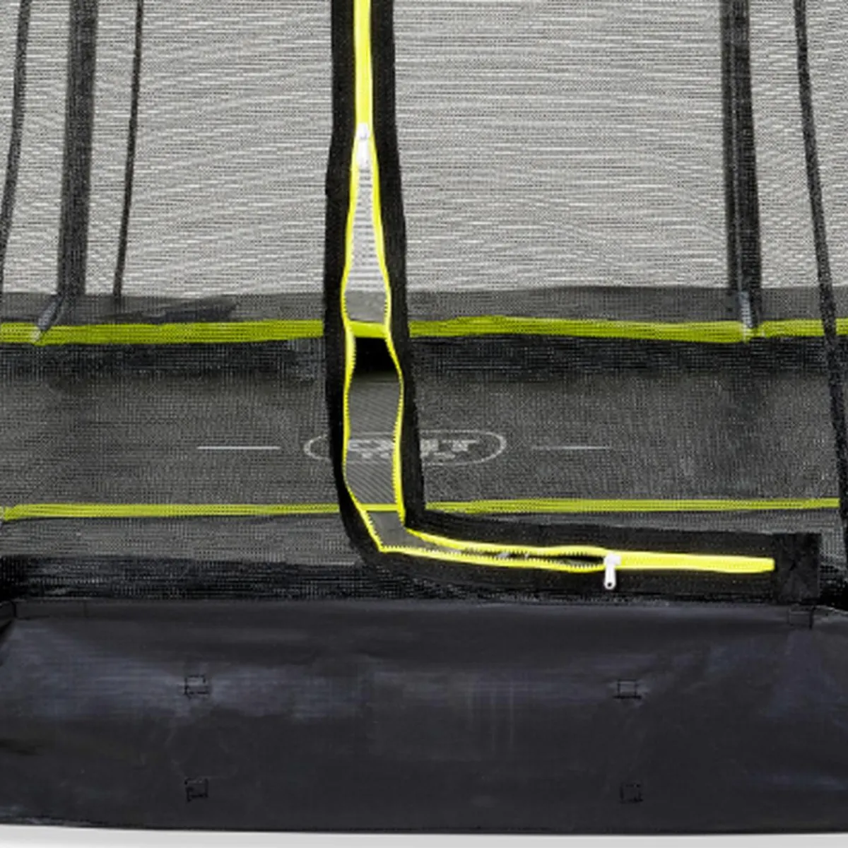 Exit - Cama elástica Silhouette rectangular de suelo 214 cm*Exit Toys