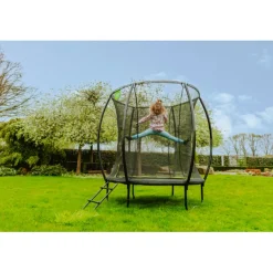 Exit - Cama elástica Silhouette redonda verde 183 cm*Exit Toys