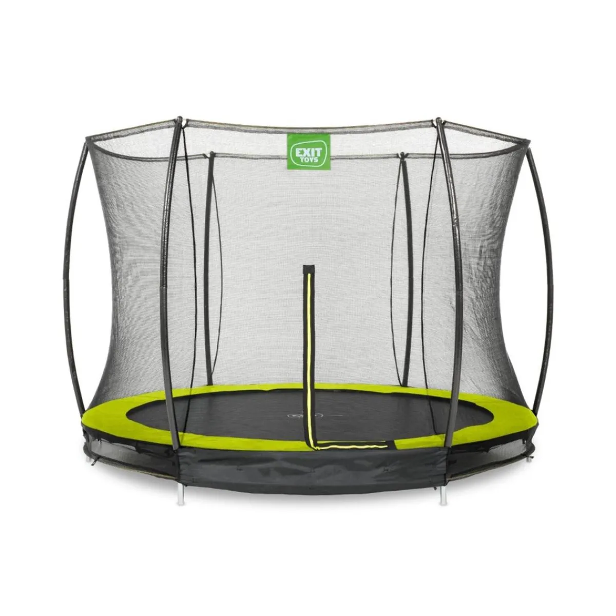 Exit - Cama elástica Silhouette redonda de suelo verde 244 cm*Exit Toys Best