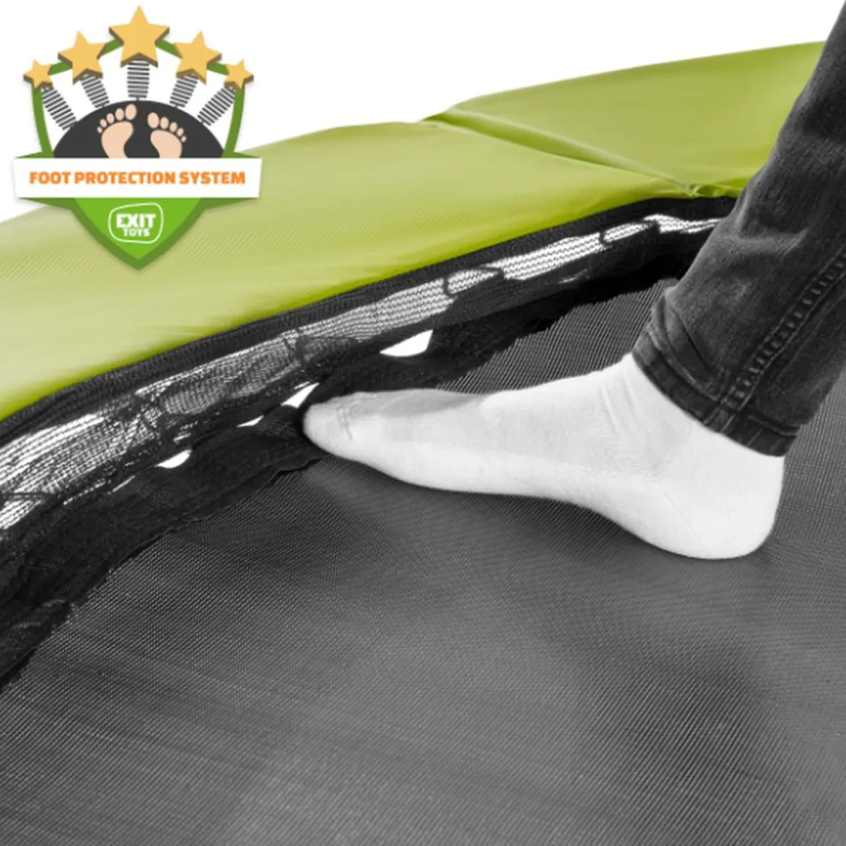 Hot Exit - Cama elástica Silhouette redonda verde 305 cm Camas Elásticas
