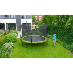 Hot Exit - Cama elástica Silhouette redonda verde 305 cm Camas Elásticas