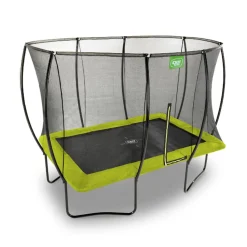 Best Exit - Cama elástica Silhouette rectangular verde 244 cm Camas Elásticas