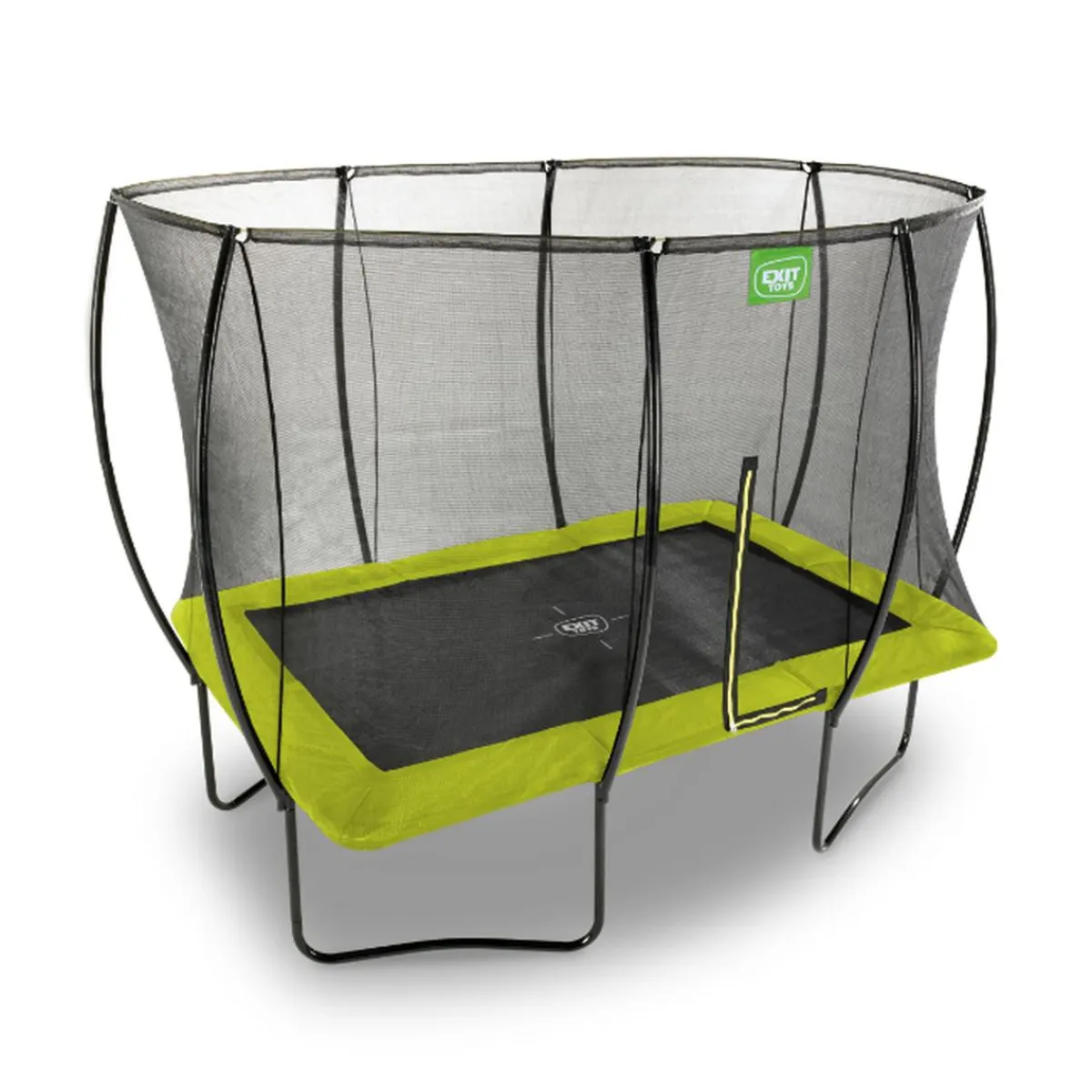 Best Exit - Cama elástica Silhouette rectangular verde 244 cm Camas Elásticas