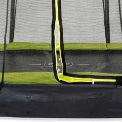 Hot Exit - Cama elástica Silhouette rectangular de suelo verde 214 cm Camas Elásticas
