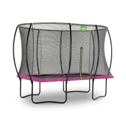Outlet Exit - Cama elástica Silhouette rectangular rosa 244 cm Camas Elásticas