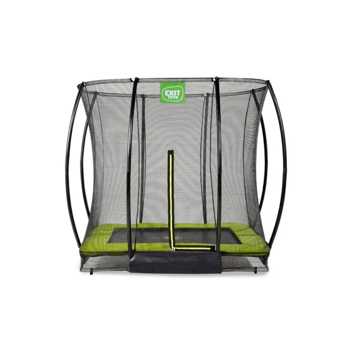 Exit - Cama elástica Silhouette rectangular de suelo verde 153 cm*Exit Toys Hot