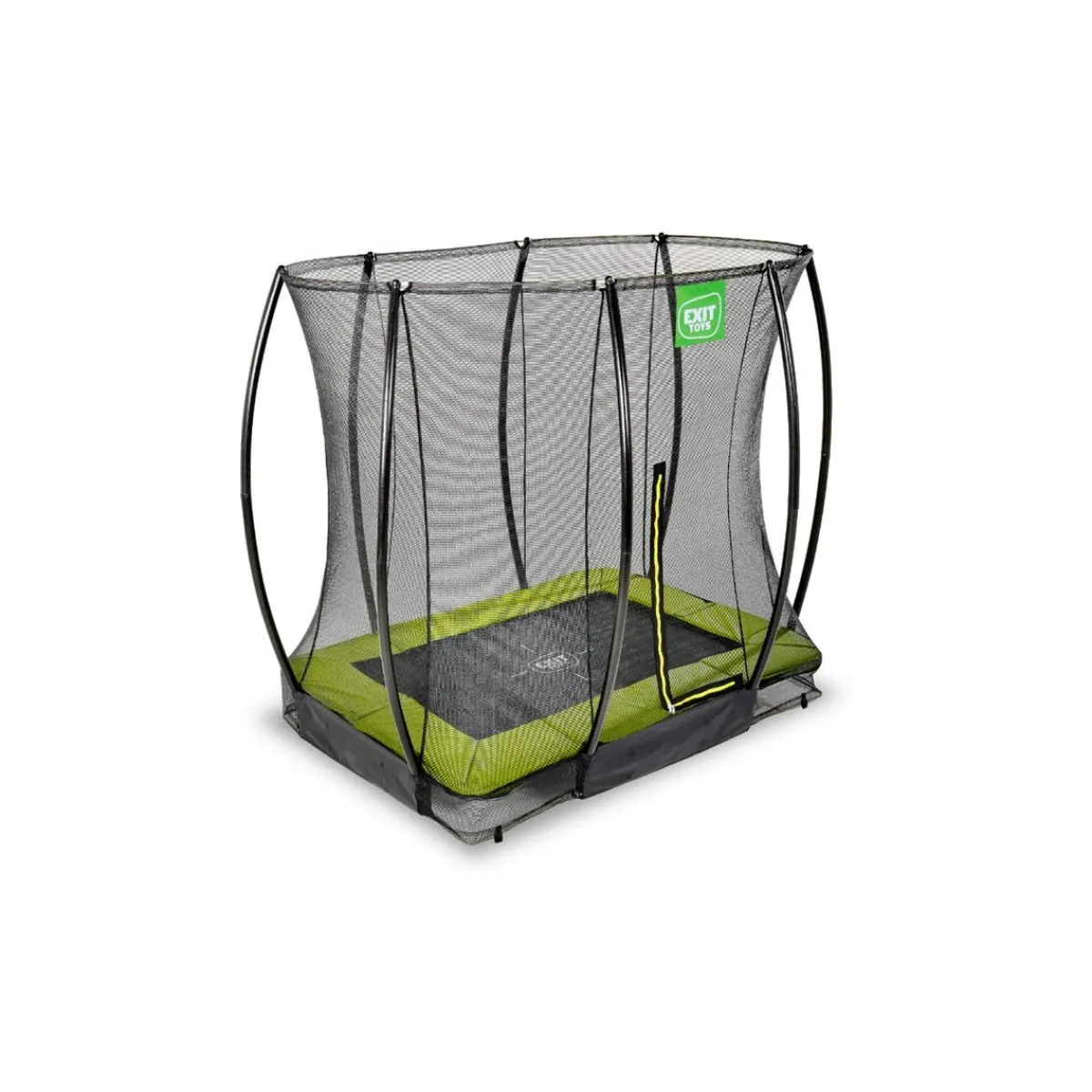 Exit - Cama elástica Silhouette rectangular de suelo verde 153 cm*Exit Toys Hot