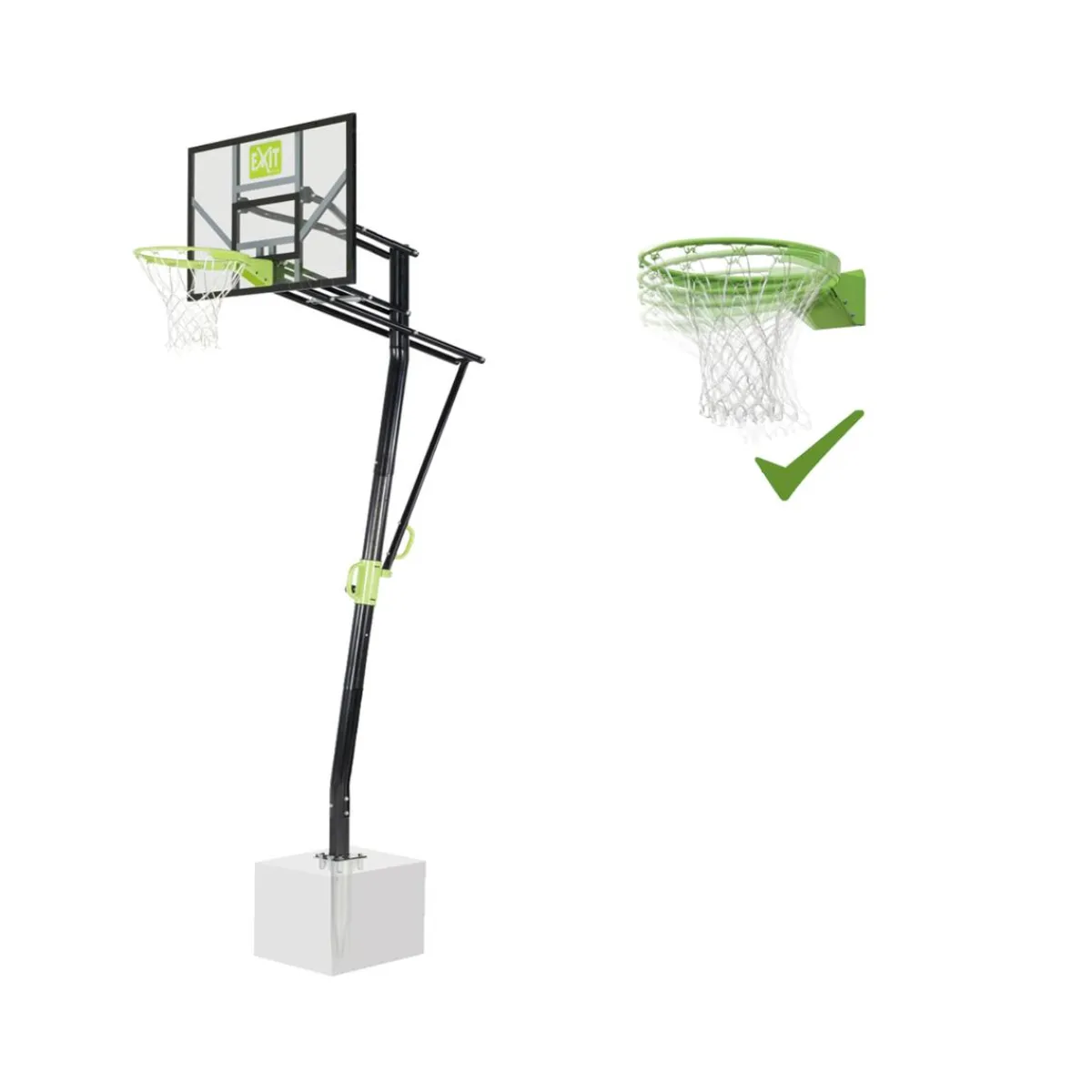 Online Exit - Canasta de baloncesto Galaxy para suelo con aro para mates Deportes