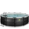 Exit - Piscina Black Leather diámetro 450 x 122 cm con filtro de cartucho*Exit Toys Outlet