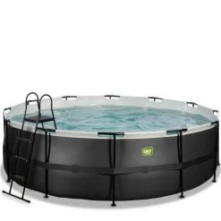 Exit - Piscina Black Leather diámetro 450 x 122 cm con filtro de cartucho*Exit Toys Outlet