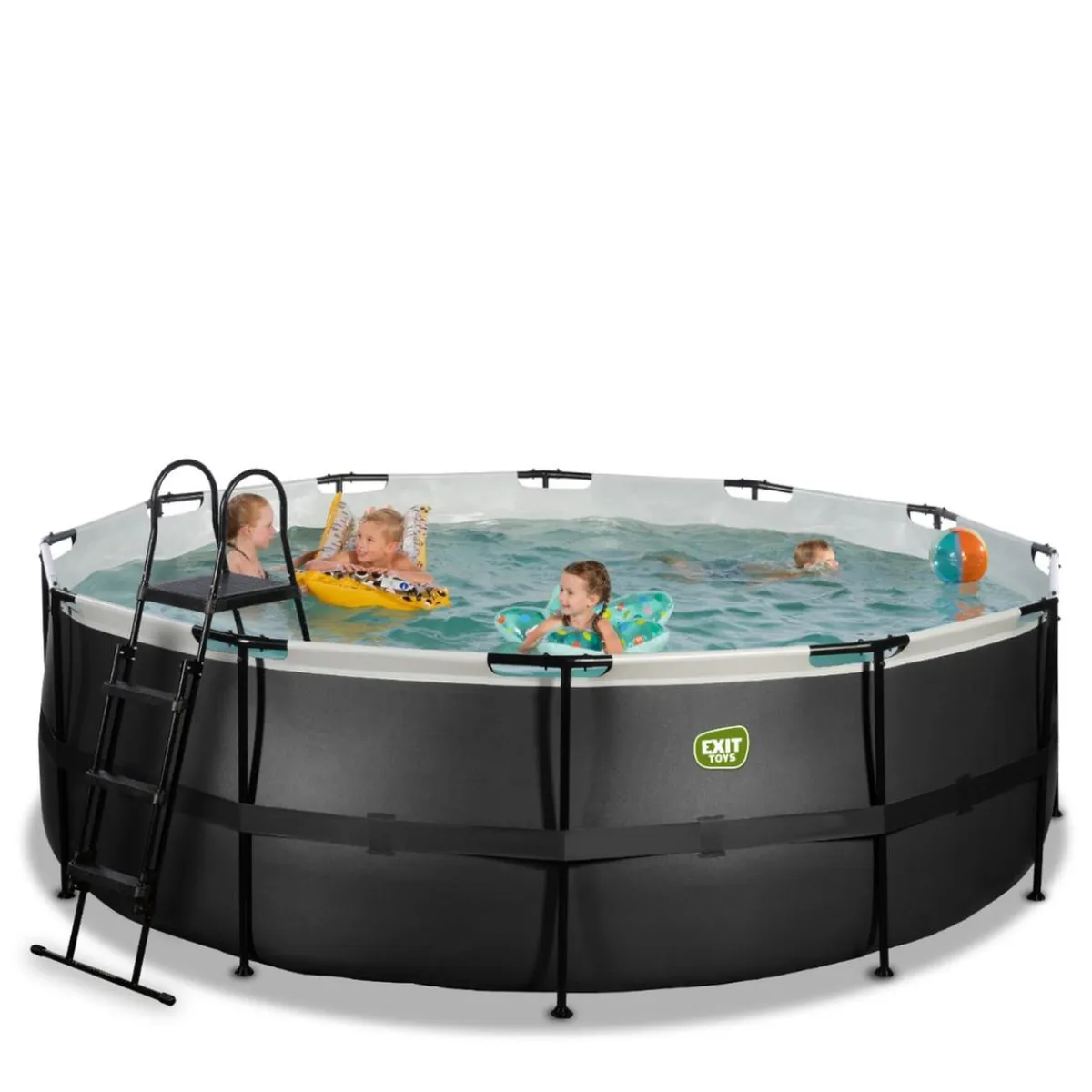 Exit - Piscina Black Leather diámetro 427 x 122 cm con filtro de arena*Exit Toys New