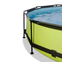 Exit - Piscina Lime verde diámetro 360 x 76 cm con filtro y cúpula transparente*Exit Toys Outlet