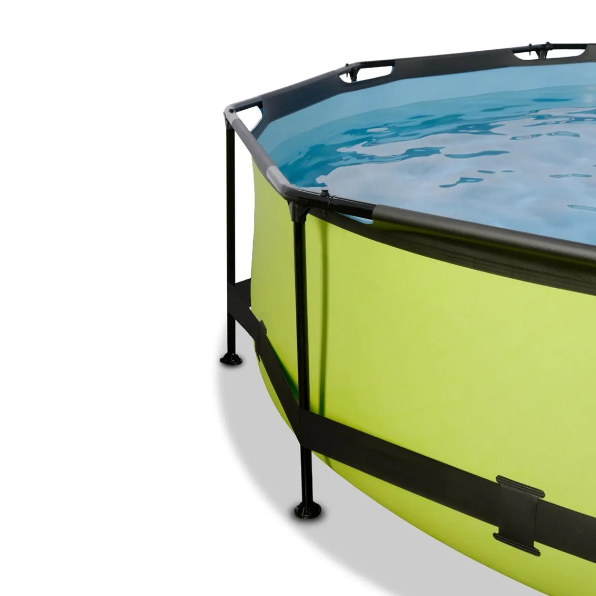Exit - Piscina Lime verde diámetro 360 x 76 cm con filtro y toldo negro*Exit Toys Clearance