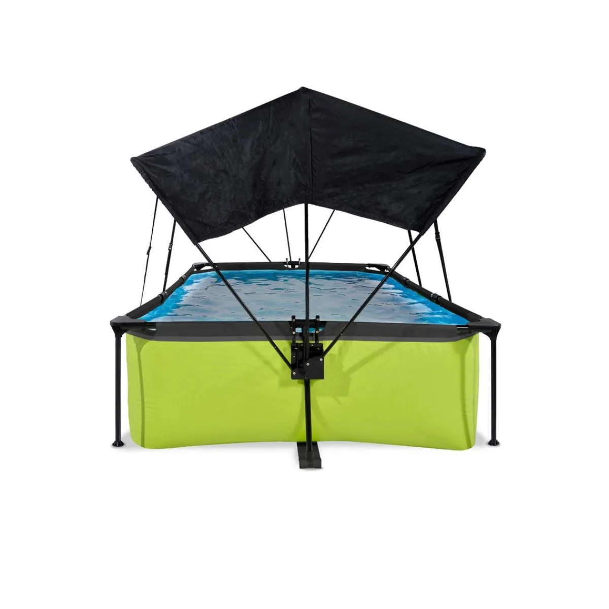 Exit - Piscina Lime verde 220 x 150 x 65 cm con filtro y toldo negro*Exit Toys Discount