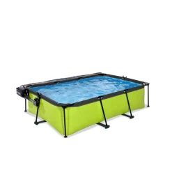 Outlet Exit - Piscina Lime verde 220 x 150 x 65 cm con filtro y cúpula transparente Piscinas|Juguetes De Verano