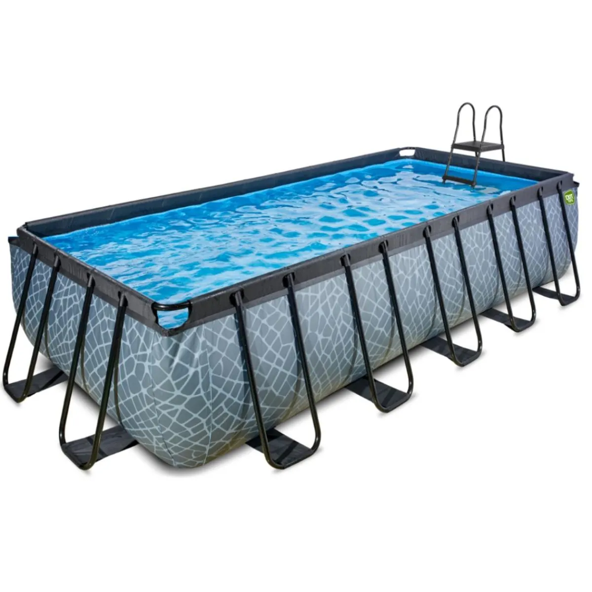 Exit - Piscina Stone gris 540 x 250 x 122 cm con filtro de cartucho*Exit Toys Outlet