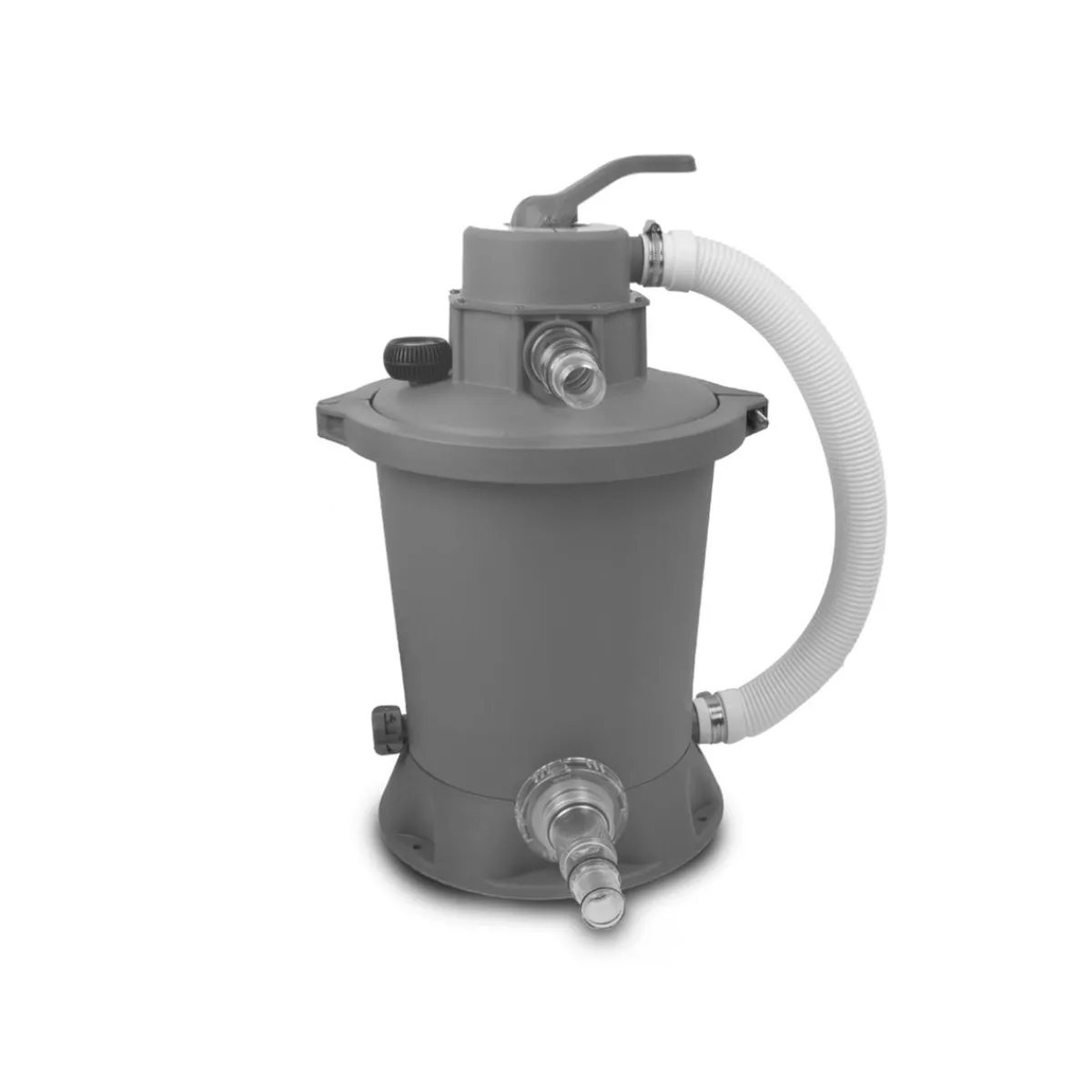 Exit - Piscina Stone gris diámetro 427 x 122 cm con filtro de arena y cúpula Piscinas|Juguetes De Verano