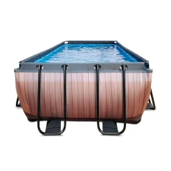 Clearance Exit - Piscina Wood efecto madera 540 x 250 x 122 cm con filtro de cartucho Piscinas|Juguetes De Verano