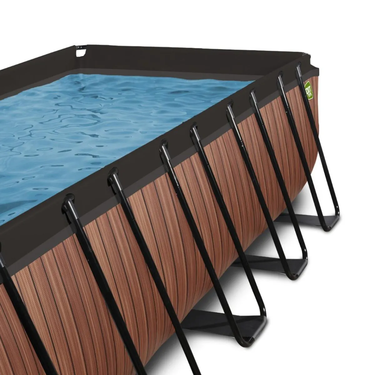 Clearance Exit - Piscina Wood efecto madera 540 x 250 x 122 cm con filtro de cartucho Piscinas|Juguetes De Verano