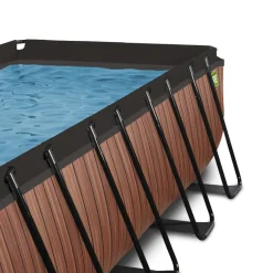 Exit - Piscina Wood efecto madera 540 x 250 x 100 cm con filtro de arena*Exit Toys Discount