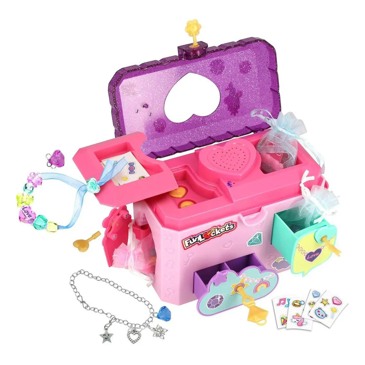New Funlockets - Joyero Secreto con Grabadora, Colgantes y Joyas Arte Y Manualidades