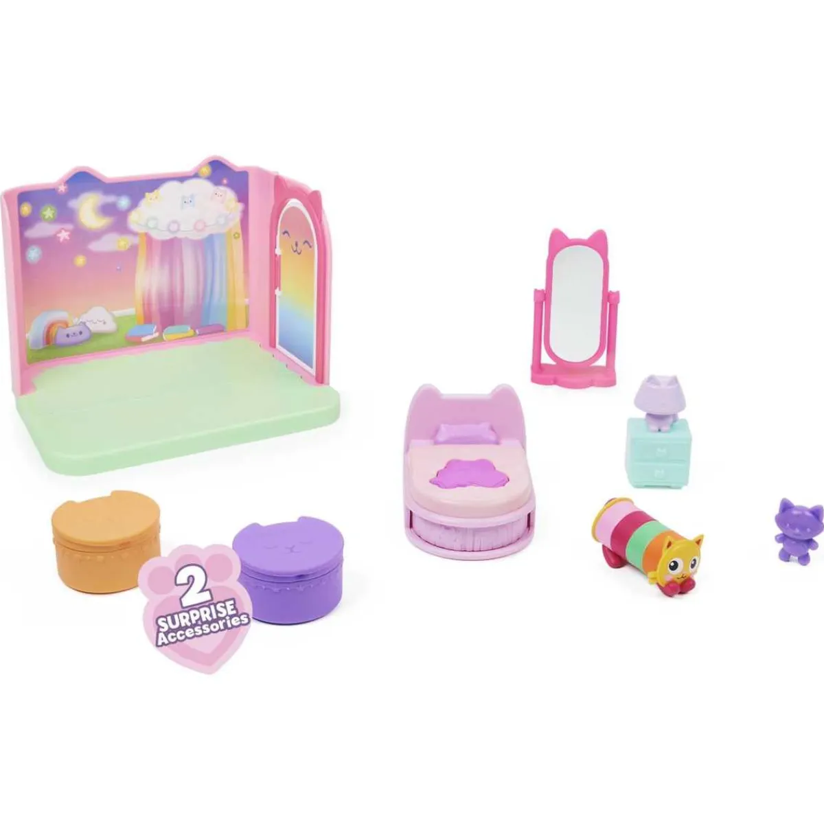 Best Gabby's Dollhouse - Dormitorio de Sueñigata ㅤ Coleccionables Y Mini Mundos