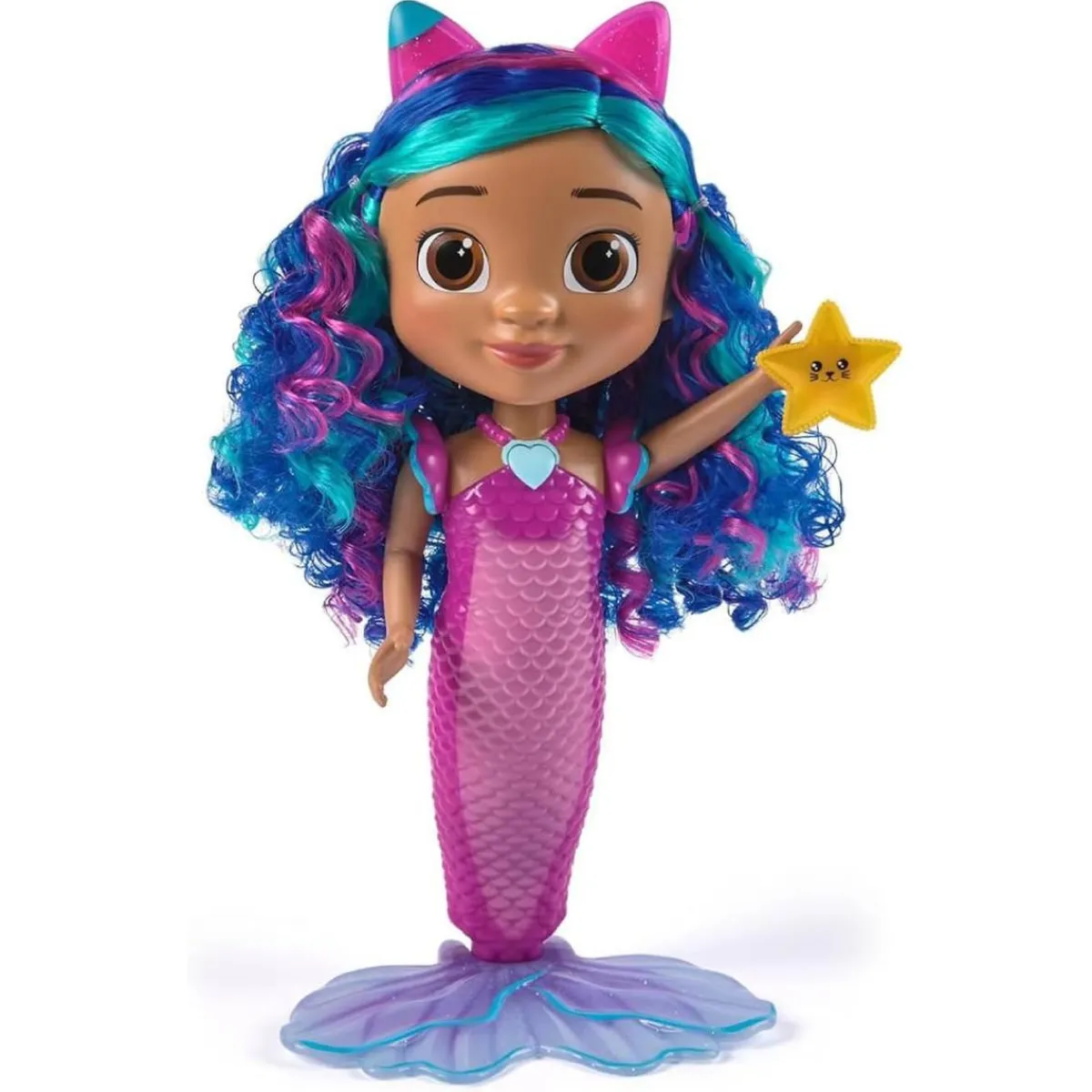 Best Gabby’s Dollhouse - Muñeca Gabby sirena canta y brilla Coleccionables Y Mini Mundos