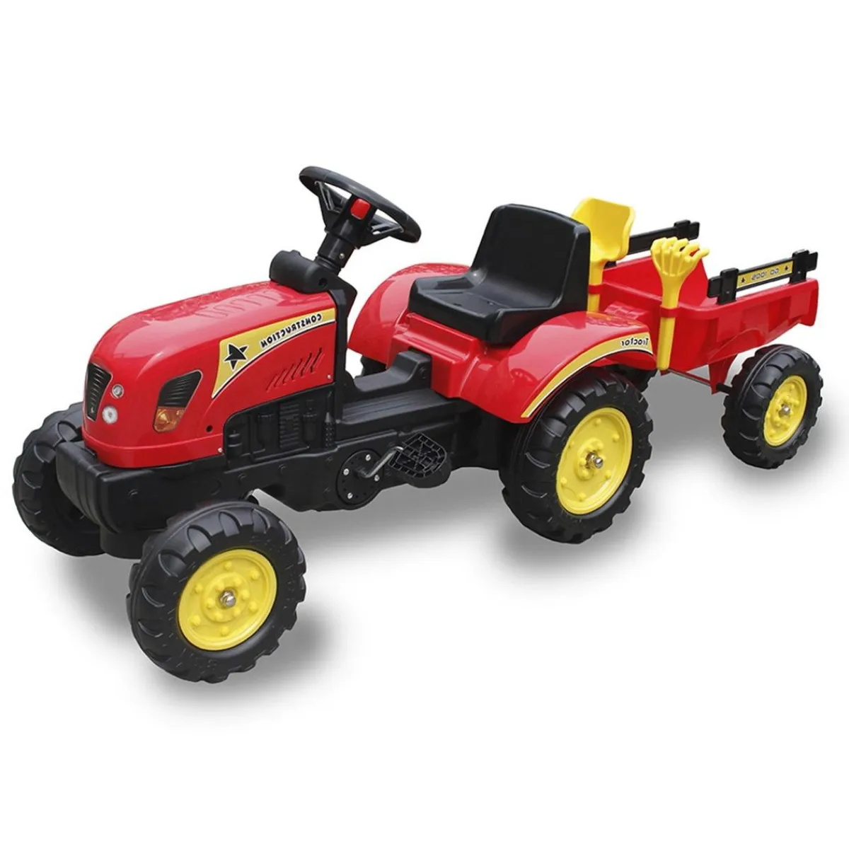 Best Go Kart Coche a pedales rojo tractor rojo Vehículos De Batería O A Pedales
