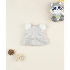 Discount Gorro de recién nacido beige con osito bordado Recién Nacido·Primeras Salidas|Primeras Salidas·Gorros, Viseras Y Manoplas