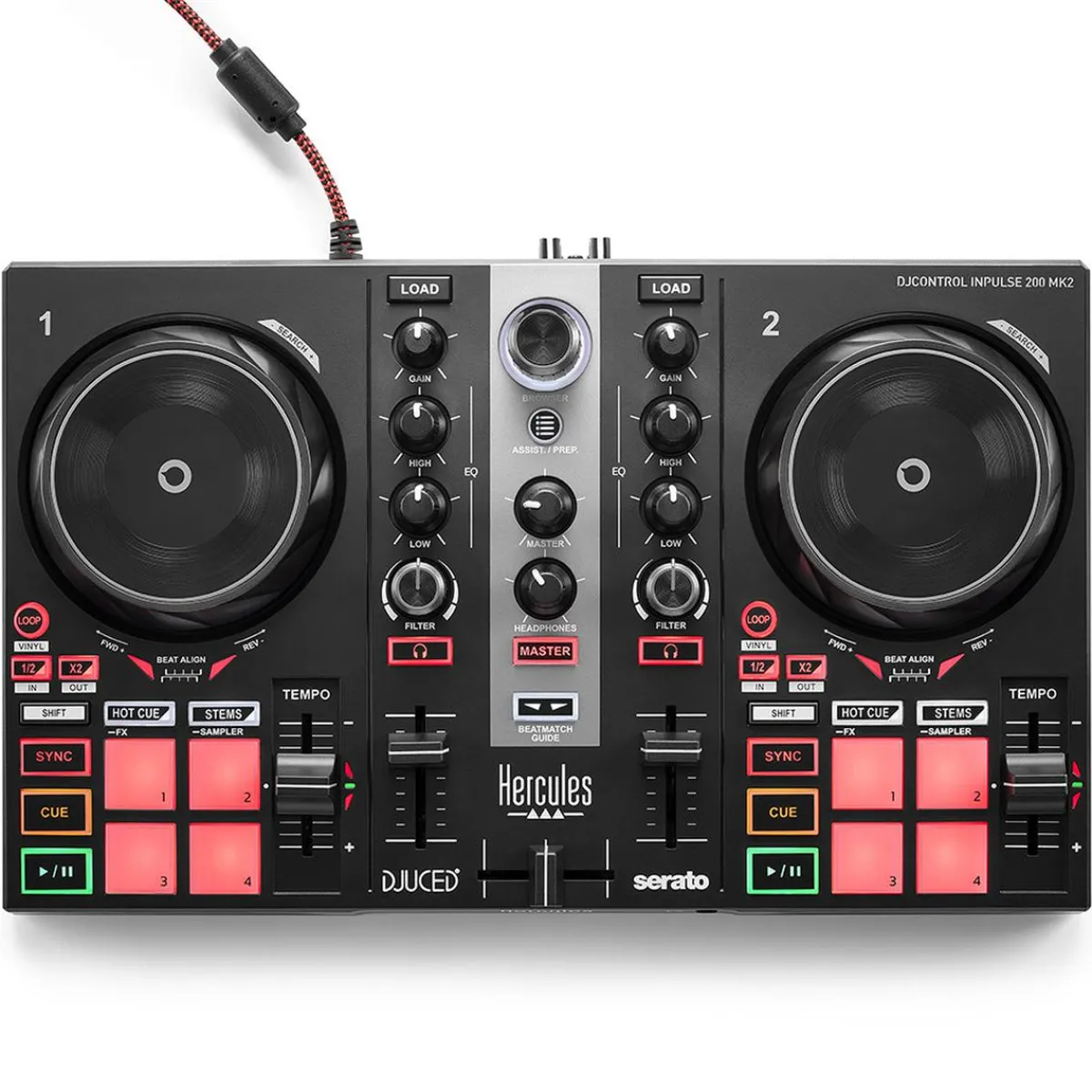 Best Hercules - Mesa mezclas DJControl Inpulse 200 MK2 Videojuegos