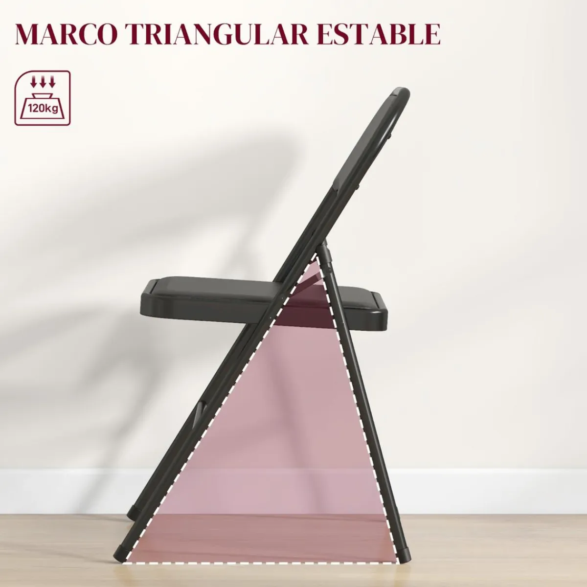 - 2 sillas plegables Negro*Homcom Online