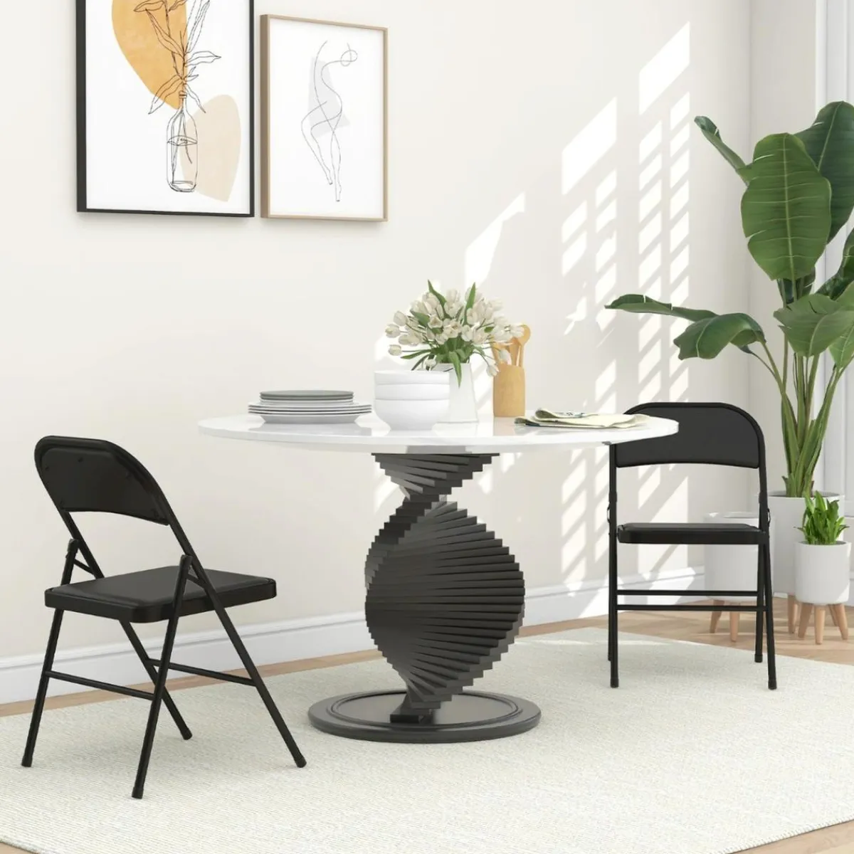 - 2 sillas plegables Negro*Homcom Online