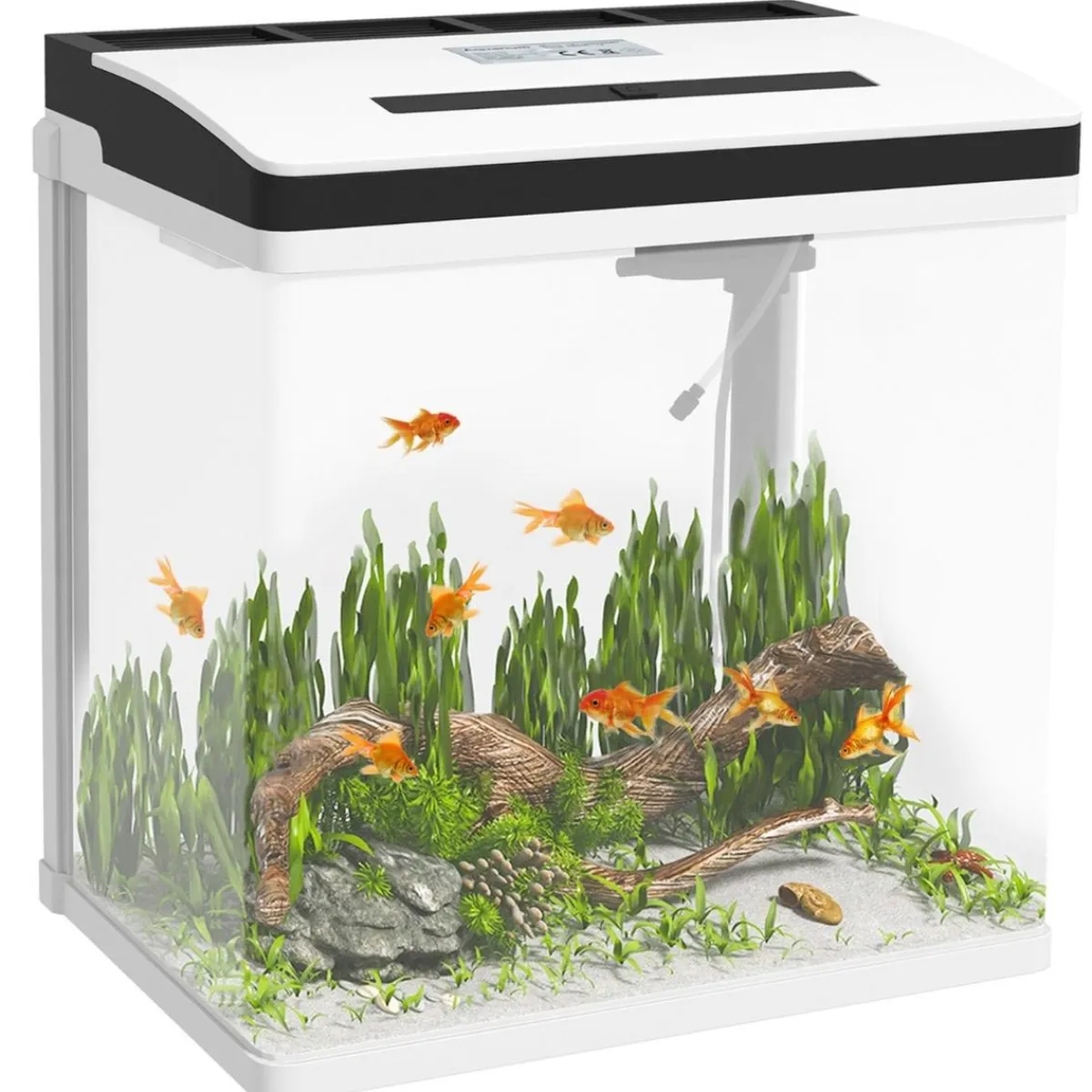 Best Homcom - Acuario 28L con filtro e iluminación Steam