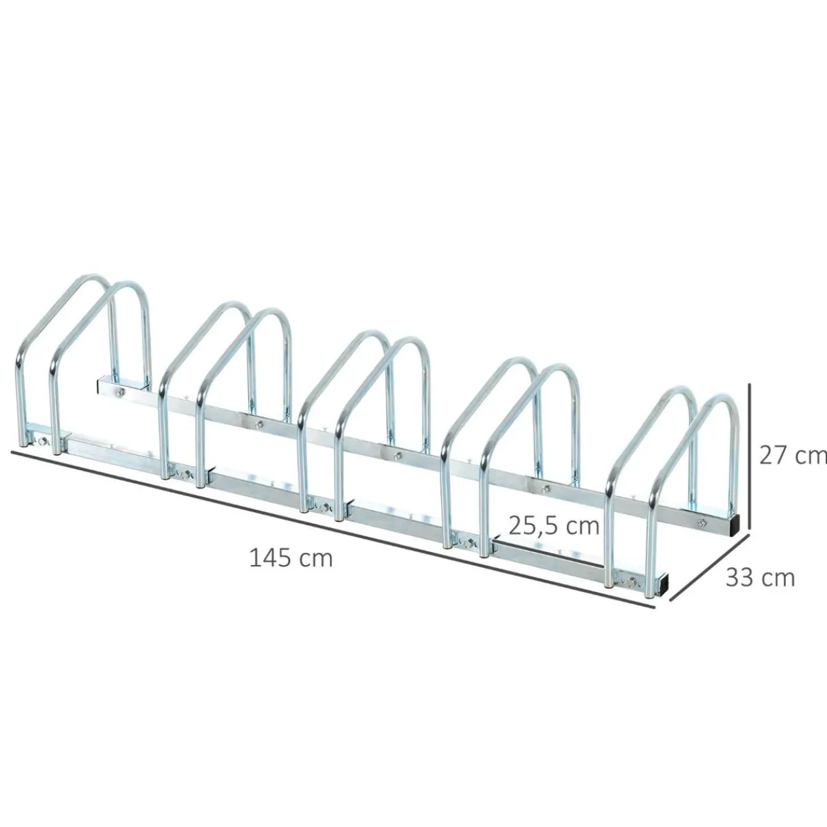 Clearance - Aparcamiento para 5 bicicletas Plata Bicicletas