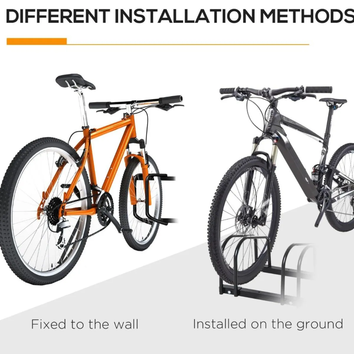 - Aparcamiento para 6 bicicletas Negro*Homcom Online
